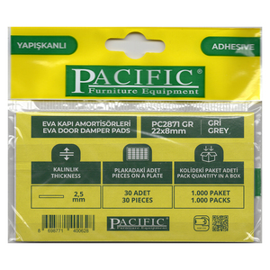 GREY 22x8mm Self Adhesive EVA Door Damper <b>Pads</b> - Product Image 2