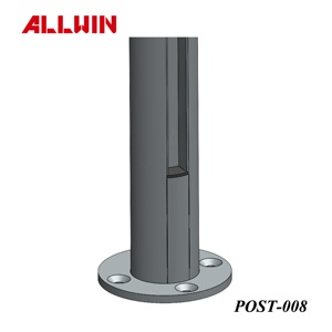 OEM ODM for Hospital Stainless <b>Steel</b> Glass Panel Single Slot <b>Railing</b> Handrail Square Post - Product Image 2