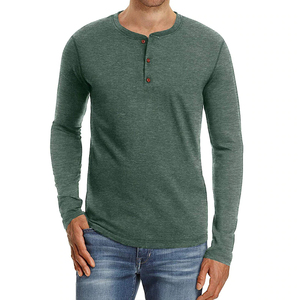 Men's High Quality <strong>Custom</strong> Logo Cotton T-Shirt Oversized Fit Long Length Button Neck Silk Print Pattern Knitted <strong>Fabric</strong> Wholesale