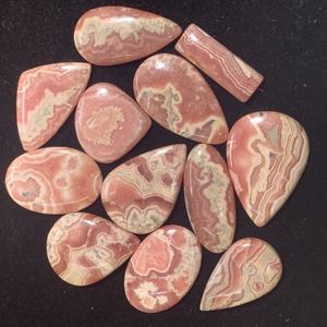 Factory Price Wholesale AAAAA Quality IGI Certified Pink Natural Loose Rhodochrosite for Jewelry Making Customizable Sizes - Product Image 1
