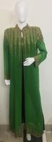 Abayas de luxe en georgette brodées à la main, sans couture, modestes, grandes tailles, légères et respirantes pour femmes, prix de gros en Inde