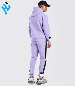 Latest Top Quality thick fleece custom tracksuit <b>for</b> <b>men</b> <b>Purple</b> jogger <b>suits</b> Breathable Casual Running Sports Tracksuit - Product Image 2