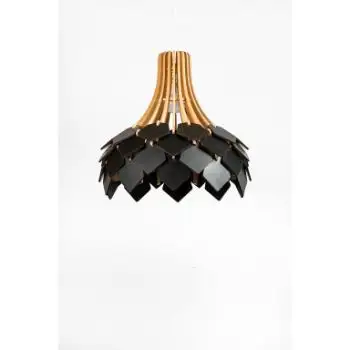 The Classy Cutting Design Schwarz und Gold Finish Lampe Pendel leuchte Kronleuchter Großhandel Hersteller Made in India