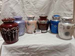 โกศโลหะแกะสลักสีแดงผู้ใหญ่ทองเหลือง/อลูมิเนียมศพมนุษย์โกศโกศสไตล์อเมริกัน/ยุโรป - Product Image 6