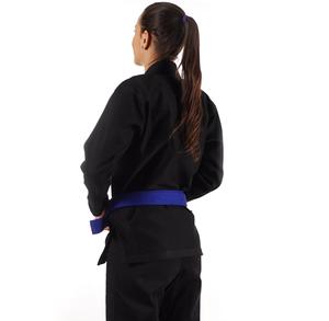 Jitsu GI สำหรับผู้หญิงสีดำสำหรับคาราเต้บริการ OEM พร้อมโลโก้แบรนด์ส่วนตัวผลิตตามสั่ง - Product Image 3