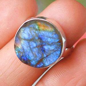 Cabochons de Labradorite violette formes de pierre Druzy Agate de lune et breloques de canal pour la fabrication de bijoux de mariage Labradorite brute Jaipur - Product Image 5