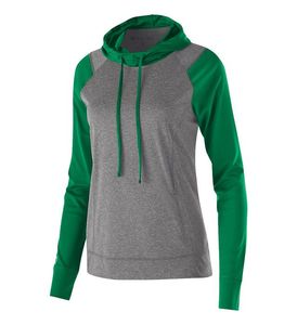 Prix de gros Tops pullover à la mode pour hommes et femmes Col montant à manches longues avec logo et poche sur le devant - Product Image 5