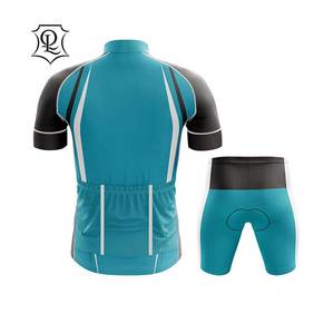 Conjunto de camiseta de ciclismo unisex 100% poliéster transpirable manga corta nombre de equipo personalizado impreso de talla grande Reversible OEM adultos - Product Image 4