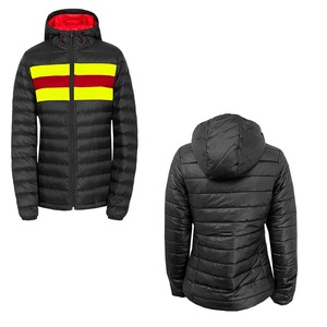 Venta al por mayor de marca privada de calidad superior de los hombres de gran tamaño de talla grande personalizado Colorblock Puffer chaqueta transpirable - Product Image 1