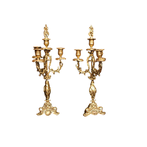 Candelabro de 5 brazos de calidad exclusiva, diseño fabuloso, color dorado, portavelas de latón a un precio atractivo. - Product Image 5