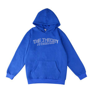 Venta al por mayor Mens Pullover Nuevo diseño personalizado Rhinestone Logo Hoodies Classic Rhinestone Hoodie - Product Image 1