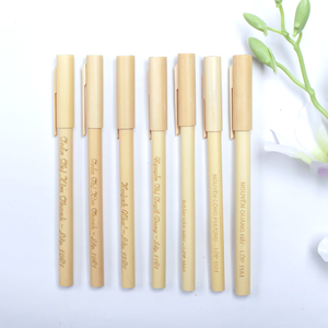 Porte-bille en bambou écologique, 1 pièce, pour stylo - Product Image 2