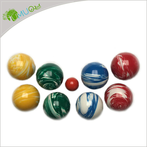 YumuQ 8 Gói 107MM Bộ Trò Chơi Bi <span class=keywords><strong>Bocce</strong></span> Bằng Nhựa Cẩm Thạch, Bộ Trò Chơi Bi Lắc Tùy Chỉnh Cho Giải Đấu Chính Thức - Product Image 6