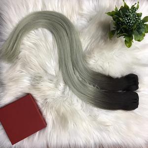 มัดผมตรงแบบเวียดนามพร้อมการปิด,มัดผมผสมวิกผมมนุษย์มัดผมมนุษย์แบบไล่สีพร้อมที่ปิด - Product Image 6