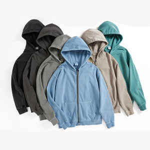 OEM Sweats à capuche de jogging unisexes et chauds, doublure polaire, pulls à fermeture éclair pour hommes et femmes - Product Image 1