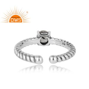 ซัพพลายเออร์แหวนเงินแท้ 925 ชุบดำแบบโบราณ ดีไซน์คลาสสิก คอลเลคชั่นเครื่องประดับ - Product Image 3