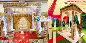 Ynl Raj Mahal — mandalons de mariage indiens à Double pilier, set de conception créative, pour mariage - Product Image 6