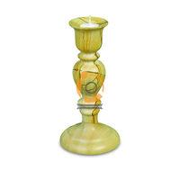 Candelabro de Mármol Ónix Pulido, Multicolor, Diseño Moderno, Decoración para el Hogar con Diseño Gráfico, Garantía de por Vida