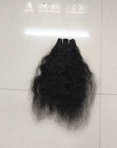 Extensiones de cabello Remy rizado Natural 100%, cutícula virgen alineada, cabello indio crudo, paquetes de cabello humano de templo de la India - Product Image 2