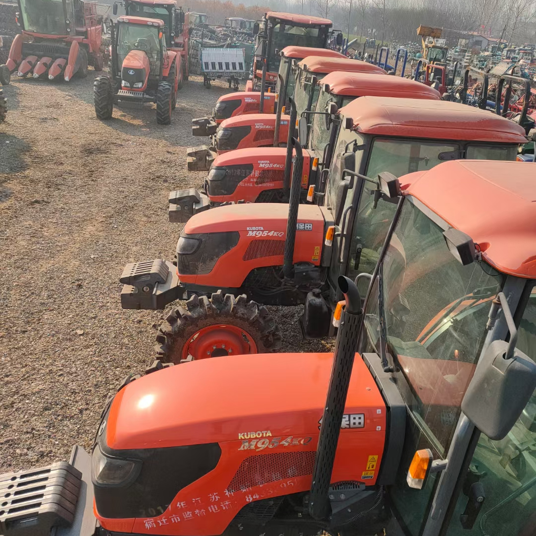 Trator japonês kubota usados, tratores de fazenda 70hp 95hp 100hp 130hp 4x4 trator com rodas