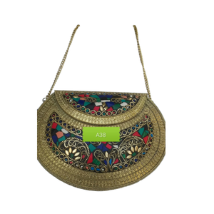 Handmade Personalized Modern Vintage Classic Designer Stylish Made by Ahmad Exports Ladies Bridal Hand <b>Bag</b> - Product Image 6