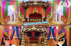 Manavarai-decoración tradicional para boda Manavarai, escenario, Mantel y escenario - Product Image 6