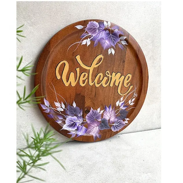 Wooden Welcome Home Door Plate Wall Hanging Wall Showpiece for Wall Decor Room Decor Home Decor and Gifts High Quality Product