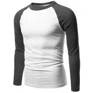 Camiseta informal de manga larga para hombre, camiseta de manga larga con cuello redondo a granel, barata, OEM - Product Image 2