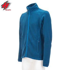 Veste polaire personnalisée Softshell à fermeture éclair intégrale pour hommes de haute qualité à manches longues rabattues sur pied avec fermeture à glissière patchwork en toile pour l'hiver - Product Image 2