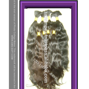 Cabello natural sin procesar de los indios Cabello de templo suave de larga duración con cutículas alineadas Estilo de onda profunda suelta - Product Image 4