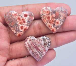 100% naturel oiseau Eye Jasper Chaleur Forme Pierres Précieuses/nouveau Poppy Jasper Lâche Pierres Précieuses Cabochon - Product Image 4