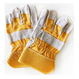 Gants d'aile de chèvre en cuir, Grain de bois, pour jardinage, sécurité de travail, pour conducteur - Product Image 6