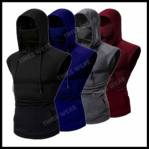 T-shirt personnalisé de couleur unie pour hommes, gilet à capuche, Fitness, Ninja, tendance, été, - Product Image 6