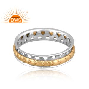 Indian Jewelry Manufacturer Handmade Design Fine Sterling Silver <b>Spinner</b> Band <b>Ring</b> Silver - Product Image 2