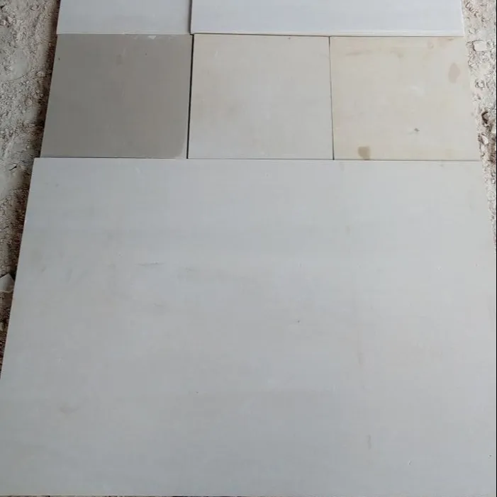 Mint White Indian Sawn Geschliffene Sandstein-Pflasters teine Sechs seitlich gesägte glatte Oberfläche Zeitgenössisches Design Patio-Packs Beliebt im Verkauf