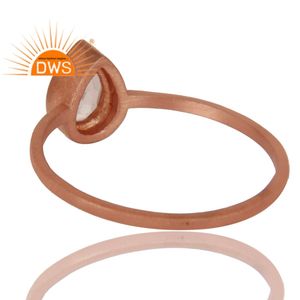 Bague empilable en argent sterling 925 avec quartz rose naturel pour femmes fabricant de bijoux - Product Image 3