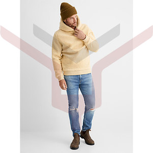 OEM-Sudadera con capucha de lana Polar para hombre, ropa para parte superior masculina, de 100% algodón, de gran tamaño, de la mejor calidad, venta al por mayor - Product Image 5