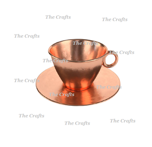 Fabuleux Design Home Kitchenware Café Tasse à thé et soucoupe en laiton plaqué or Tasse à thé et soucoupe à bas taux - Product Image 2