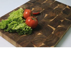 Nouvelle planche à découper en bois d'acacia massif et bambou du Vietnam Planche à découper de qualité avec poignée pour la cuisine - Product Image 4