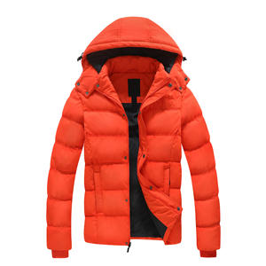 Abrigo acolchado con capucha de diseñador pesado para hombre, chaqueta de invierno con capucha y cremallera para hombre - Product Image 1