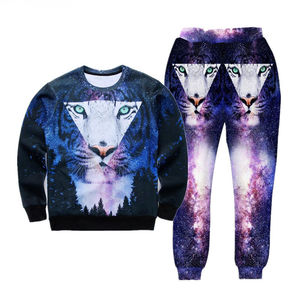 Veste de survêtement professionnelle à sublimation intégrale imprimée en 3D motif animal, respirante et écologique en polaire 100% polyester - Product Image 3