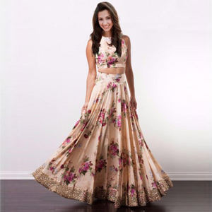 Moda Georgette bordado secuencia trabajo lehenga choli con dupatta novia desgaste precio al por mayor Ropa Étnica - Product Image 3