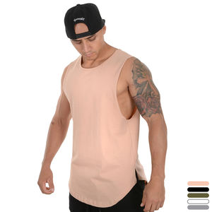 Prix de gros impression personnalisée hommes 2024 Gym débardeurs sans manches chemises d'entraînement en gros blanc Fitness débardeur - Product Image 6