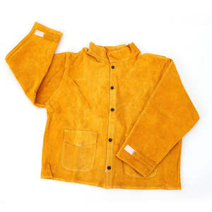 Cow Split Working Jacket / Fireproof / Protective Jacket / Welding Jacket Wholesale <b>Leather</b> Welding <b>Product</b> for Men Welder Full - Product Image 1