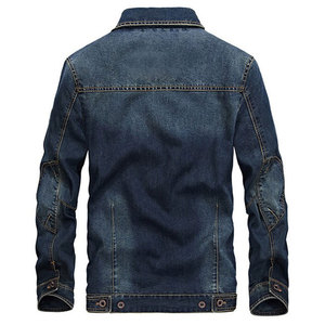 Vestes en jean pour hommes de haute qualité, à col montant, avec logo brodé, tendance et très vendues - Product Image 3