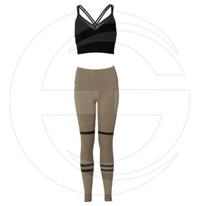 Hot Selling <b>Women</b> Yoga Wear Fashion Design Sportswear Bra and <b>Leggings</b> Yoga Sets - Product Image 1