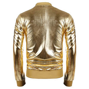 Chaqueta Bomber Casual de Forro Polar para Hombre, Cálida para Invierno, Corte Ajustado, Tallas Grandes, Transpirable, de Secado Rápido, Cuello en V, Cierre de Cremallera, Poliéster - Product Image 6