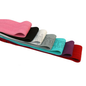 Tissu antidérapant en gros Logo personnalisé Yoga Booty Bandes Hanche Tissu Bandes de résistance - Product Image 4