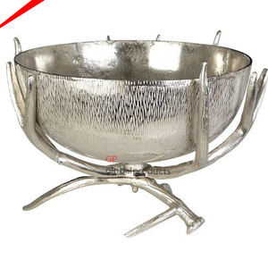 Tazón para servir de metal hecho a mano de alta calidad con acabado de cobre, tazón para servir ensalada de frutas y alimentos para la decoración del hogar 2025 - Product Image 2