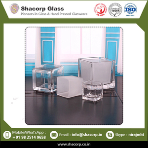 Luxurious Design Square Glass Votive At <b>Cheap</b> Price Buy From leading Indian Exporter - Product Image 2